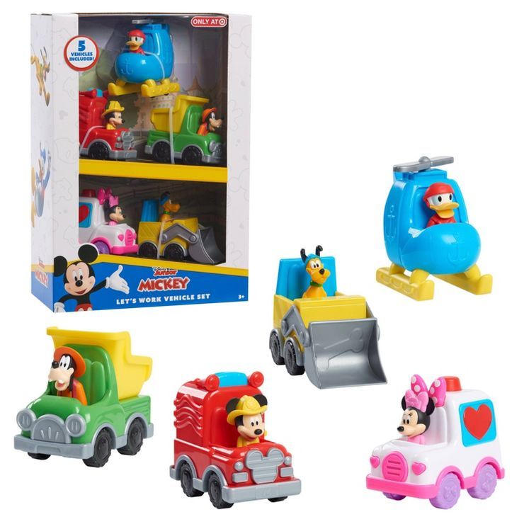 Mickey Mouse Let's Work Vehicles 5pk | Target