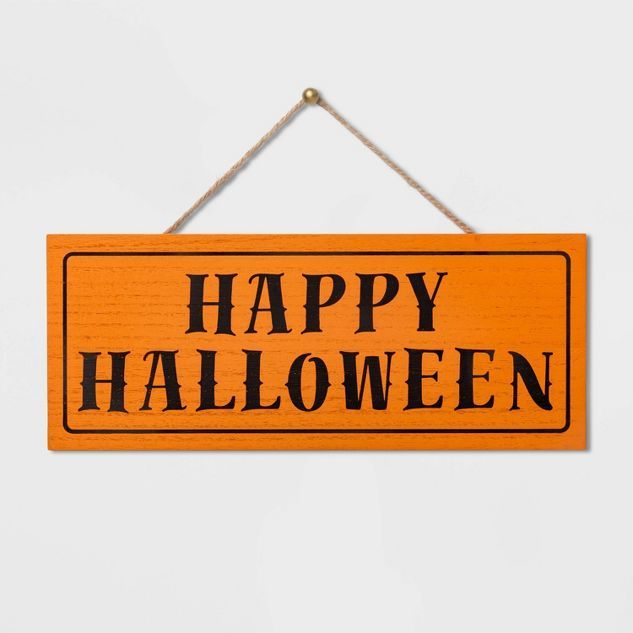 Falloween Orange Happy Halloween Wall Sign - Hyde & EEK! Boutique™ | Target