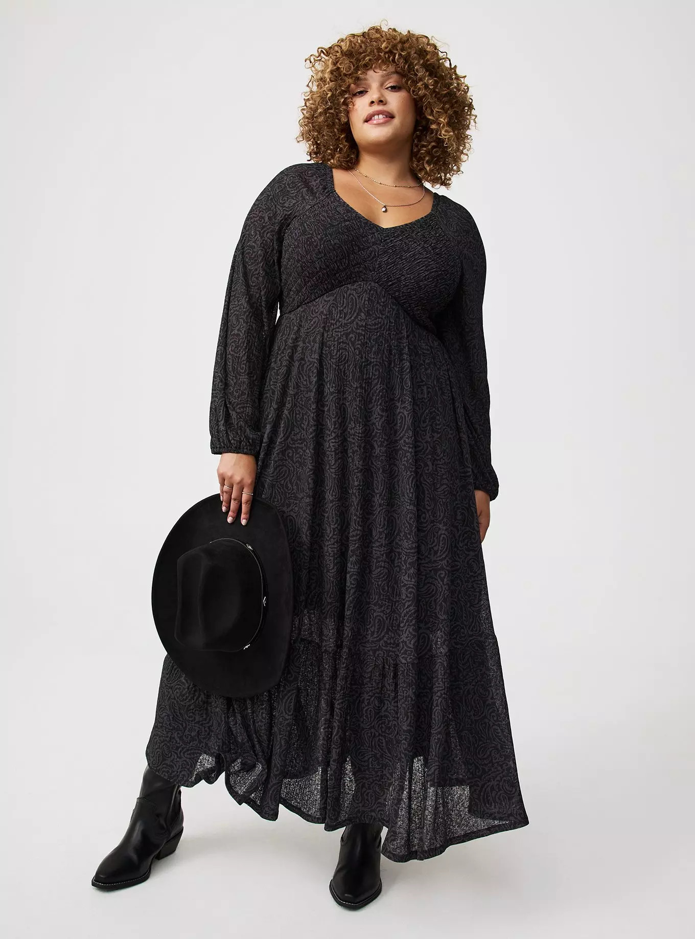 Smocked Bodice Maxi Dress | Torrid (US & Canada)