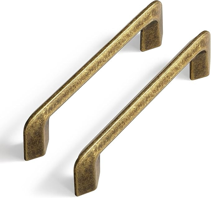 Goo-Ki Vintage Retro Brass Zinc Alloy Cabinet Handles - 5.04''( 128mm ) Hole Center Affordable Lu... | Amazon (US)