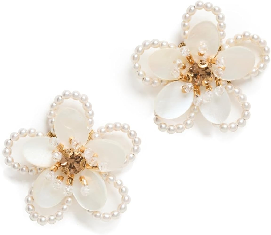 Deepa Gurnani Women's Deepa by Deepa Gurnani Hattie Earrings, Ivory, Off White, One Size | Amazon (US)