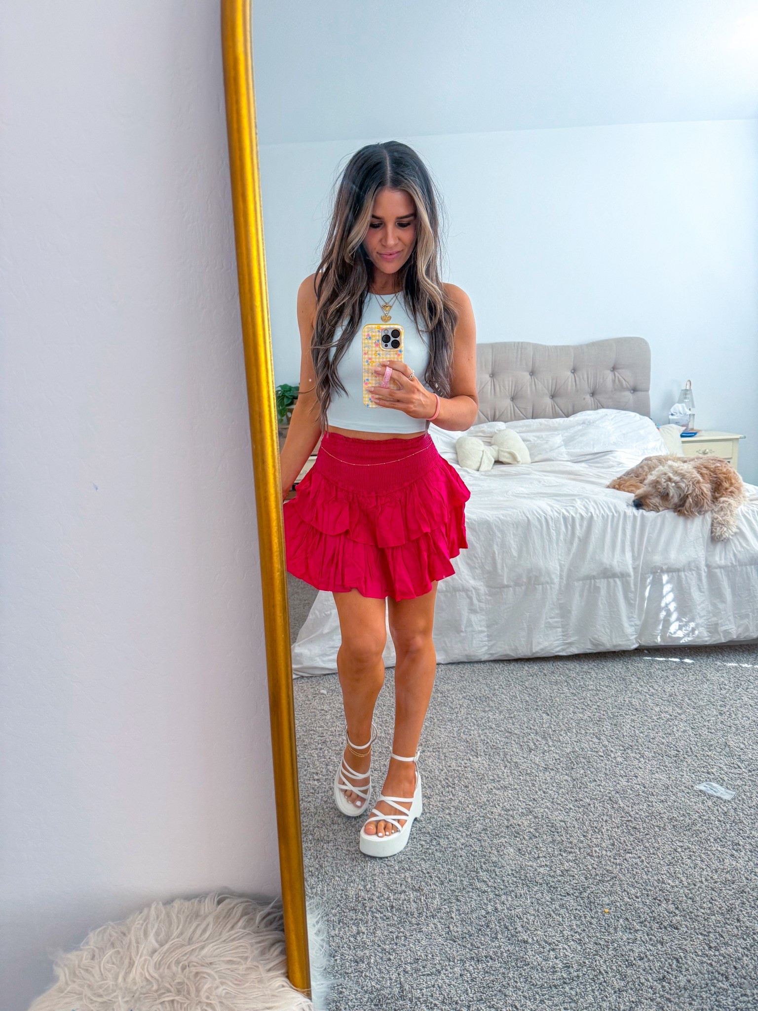 Girls night out fit… AZGC Staycation Edition🩷✨👌🏼 

#Skirt #Platforms #LoopyCases #Loopy #Amazon #pink #GNO #OOTD #Fitspo 

#LTKPetite #LTKStyleTip #LTKFindsUnder50
