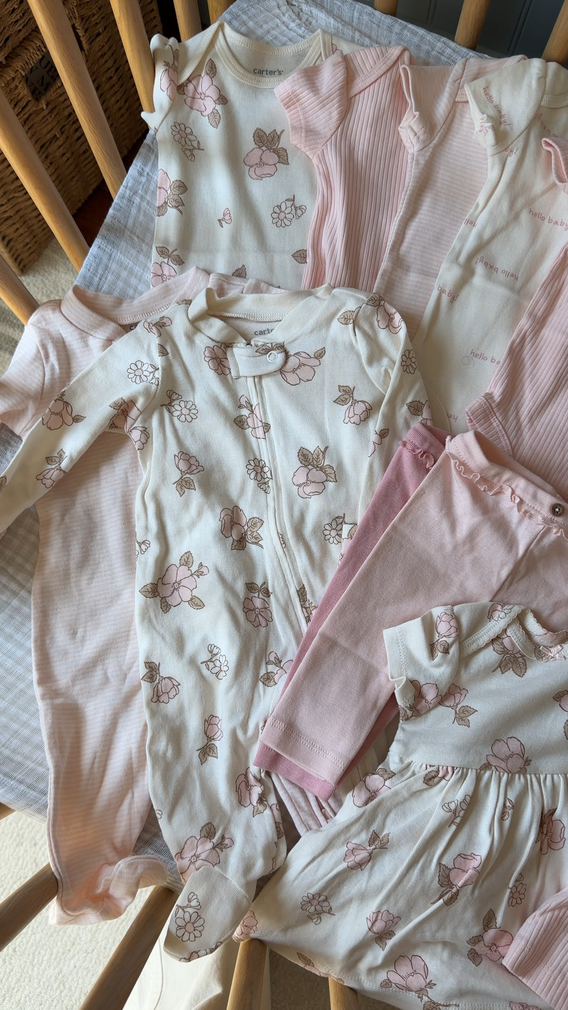 Baby girl will be here soon so I stocked up on the sweetest things from @Carters  baby essentials collection! Not only is the collection adorable, the fabric is Oeko Tex certified so I know it’s safe for her delicate baby skin and it all coordinates, which I love! #Carters #CartersPartner