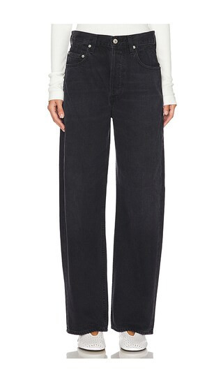 Citizens of Humanity Gwendoline Scrunch Jeans in Black. - size 24 | Revolve Clothing (Global)