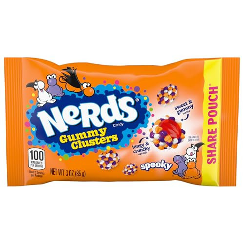 Nerds Spooky Gummy Clusters, Halloween Candy, Nerds Gummy Candies, 3 Ounce Share Pack | Amazon (US)