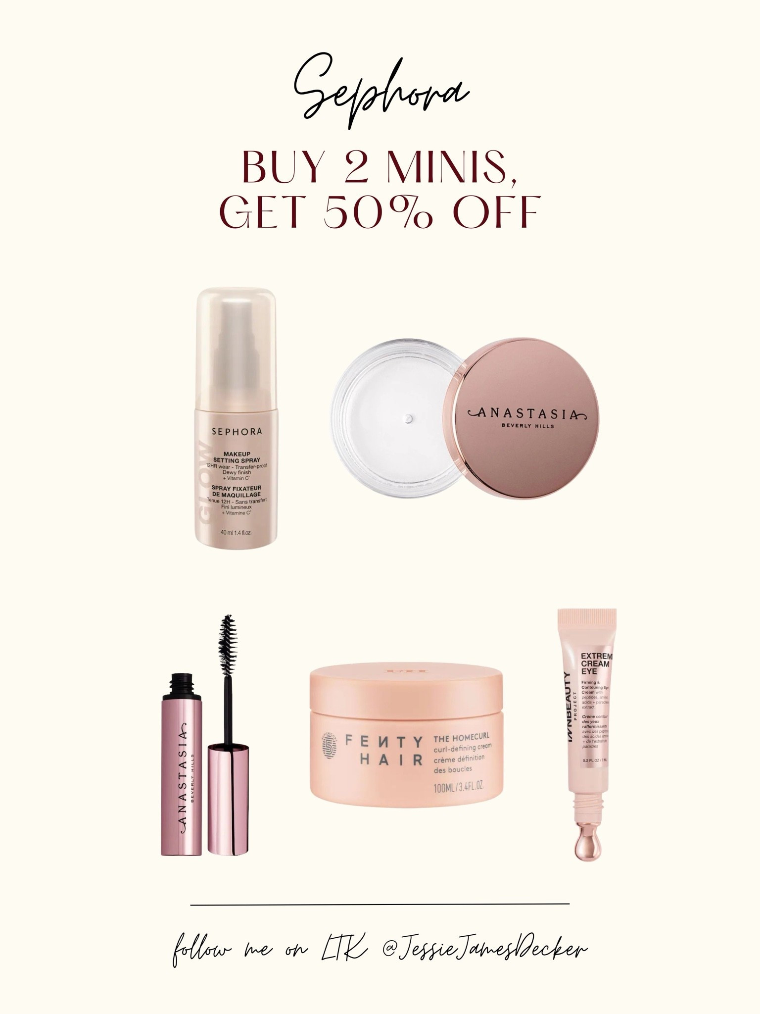 Buy 2 minis, Get 50% off plus you can mix and match up to 48 brands!

#LTKBeauty #LTKSaleAlert #LTKgrwm