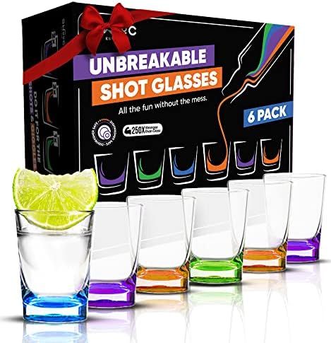 SWOOC - Unbreakable Shot Glasses Set (6 Pack) - 250x Stronger Than Glass, 25x Stronger Than Acryl... | Amazon (US)