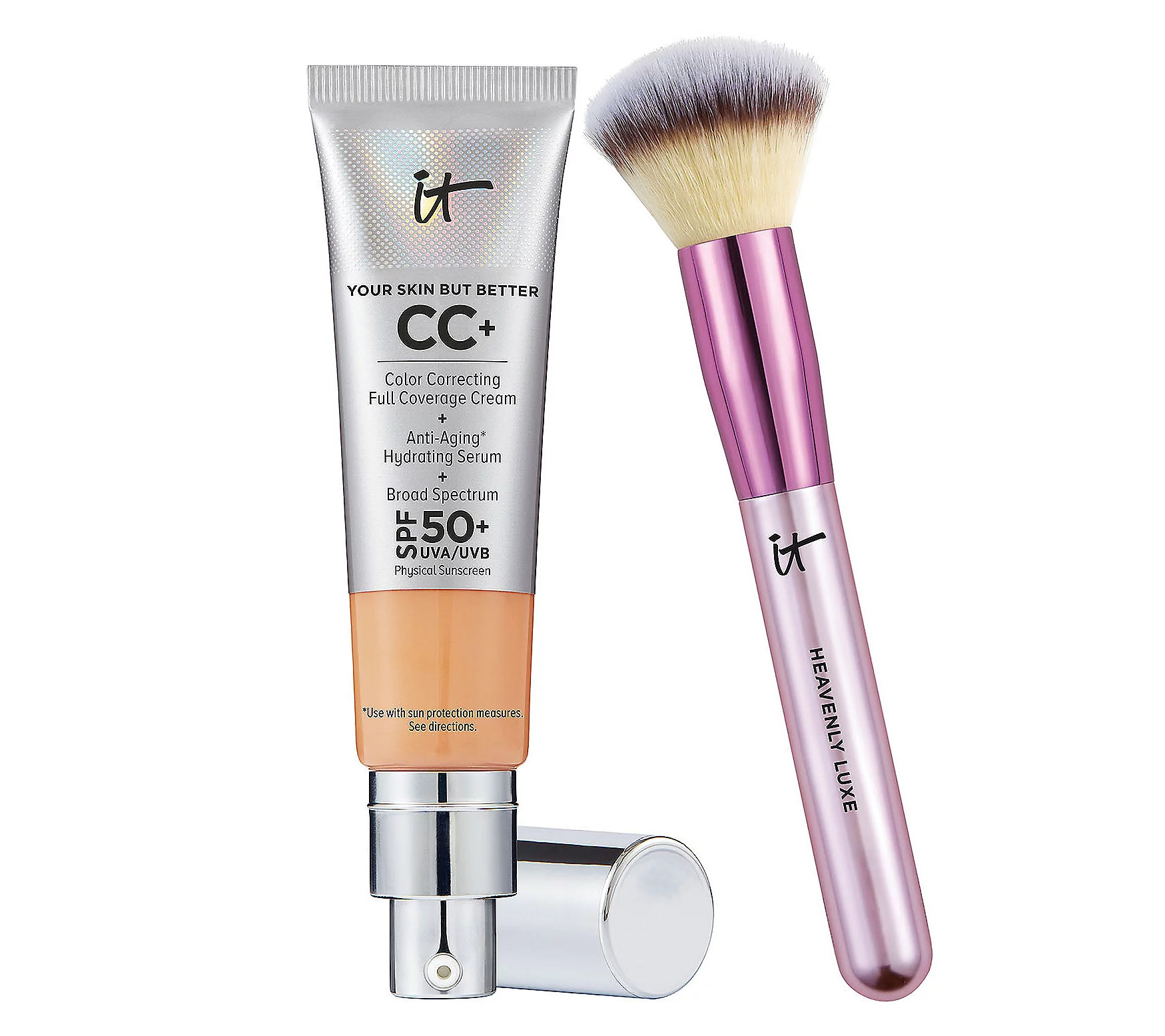 IT Cosmetics CC Cream SPF 50 with LimitedEdition Brush | QVC