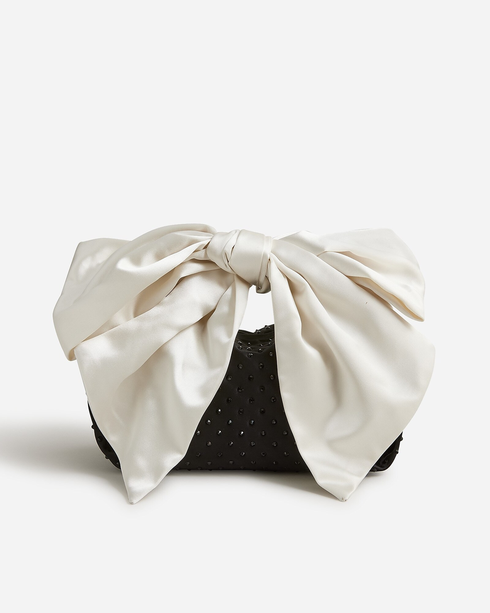 Geneva bow bag in satin | J. Crew US