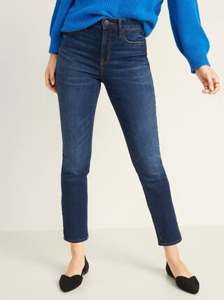 High-Waisted Power Slim Straight Jeans | Old Navy (US)