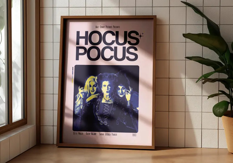 Hocus Pocus Poster Minimalistic Digital Download - Etsy | Etsy (US)