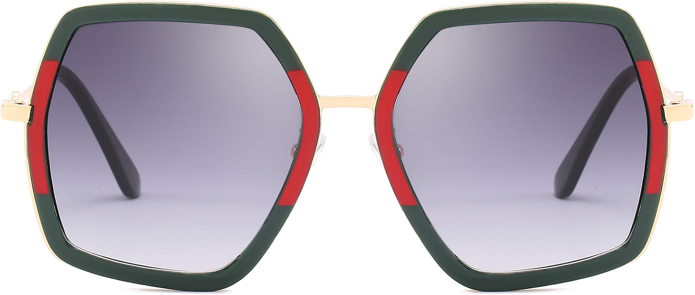 IKANOO Oversized Square Sunglasses for Women Hexagon Inspired Designer Style Shades | Amazon (US)