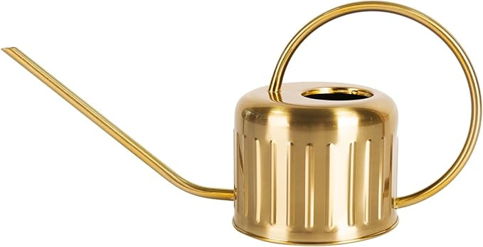 34oz Brass Watering Can - Small Watering Can for House Plant, Metal Watering Can with Long Spout,... | Amazon (US)