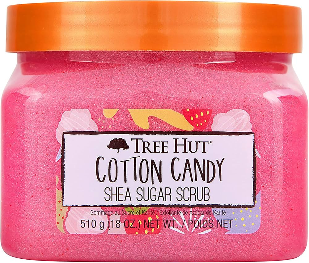 Tree Hut Shea Sugar Exfoliating Body Scrub Cotton Candy, 18 oz | Amazon (US)