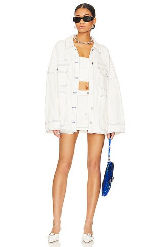 Cooper Skirt in White | Revolve Clothing (Global)