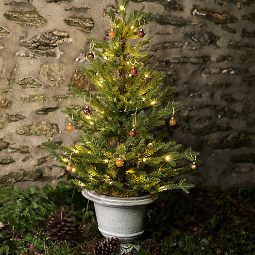 Pre-Lit Faux Norway Spruce Stake | Terrain