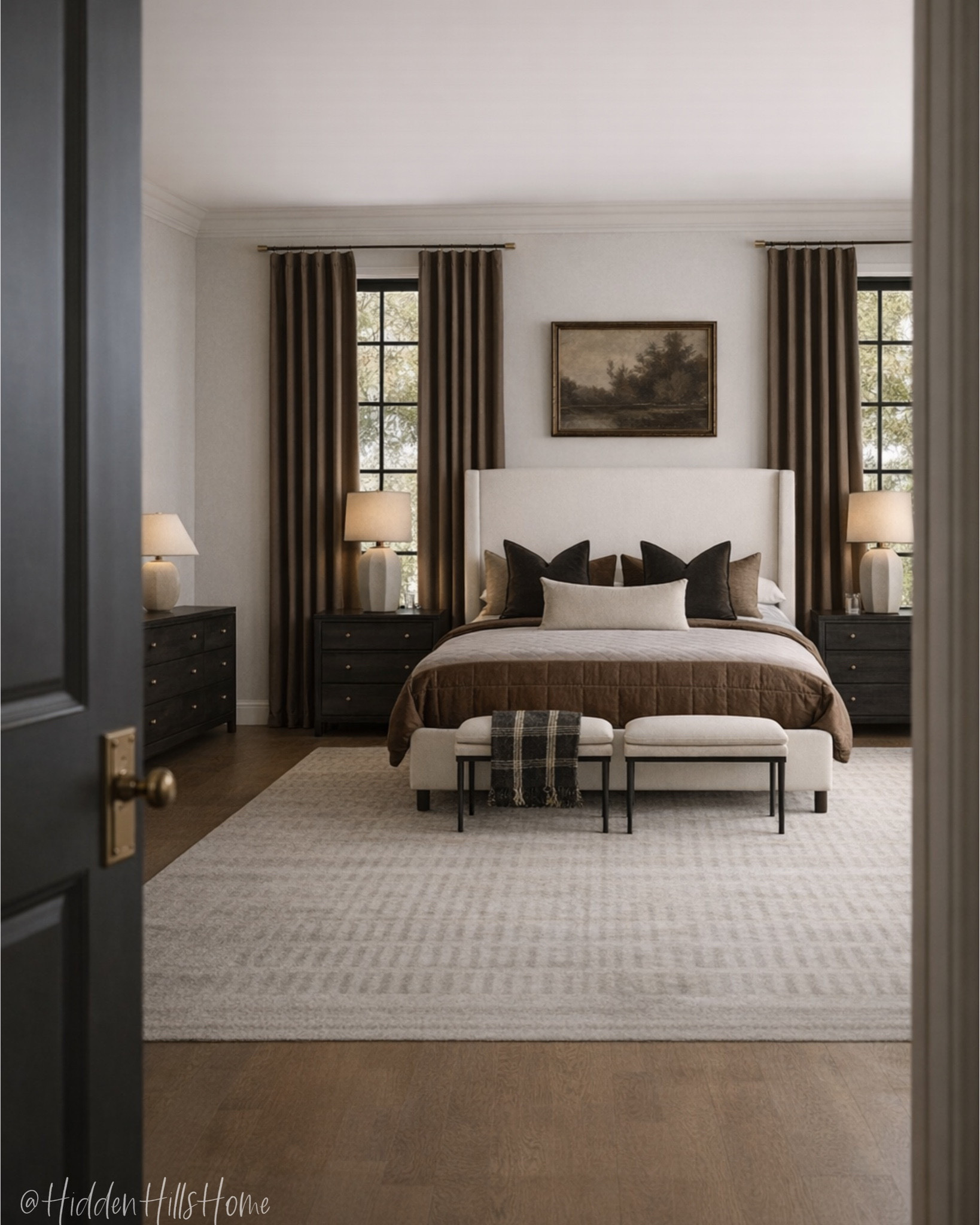 Moody bedroom decor mood board, master bedroom design, home decor ideas, bedroom inspiration with dark and moody tones, bedding, nightstands #bedroom

#LTKHome #LTKSaleAlert #LTKSeasonal