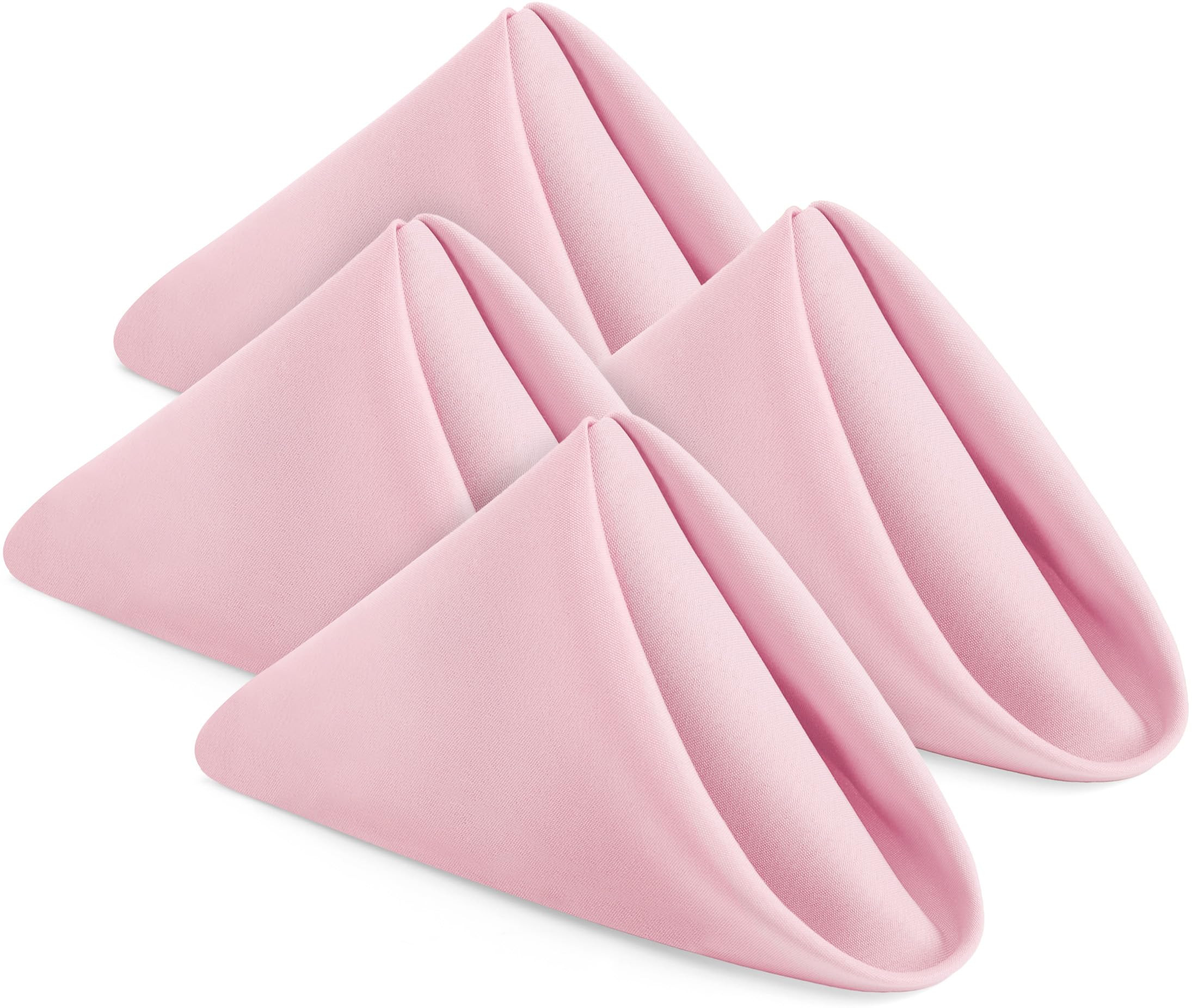 Utopia Home [24 Pack, Pink] Cloth Napkins 17x17 Inches, 100% Polyester Hemmed Edges, Washable and... | Amazon (US)