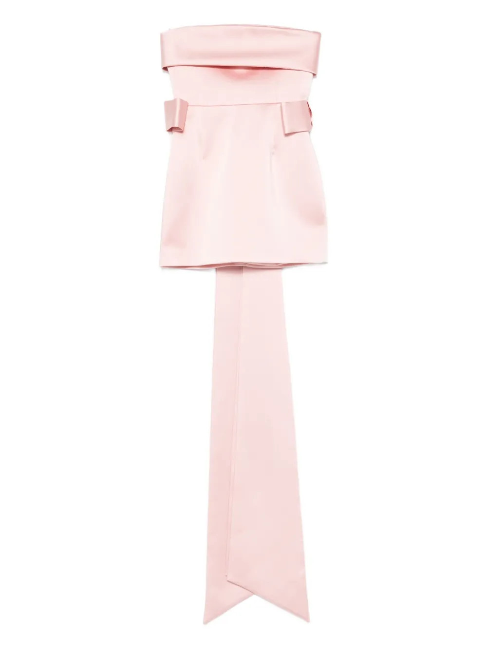 The New Arrivals Ilkyaz Ozel Lalani bow-detail mini dress - Pink | Farfetch Global