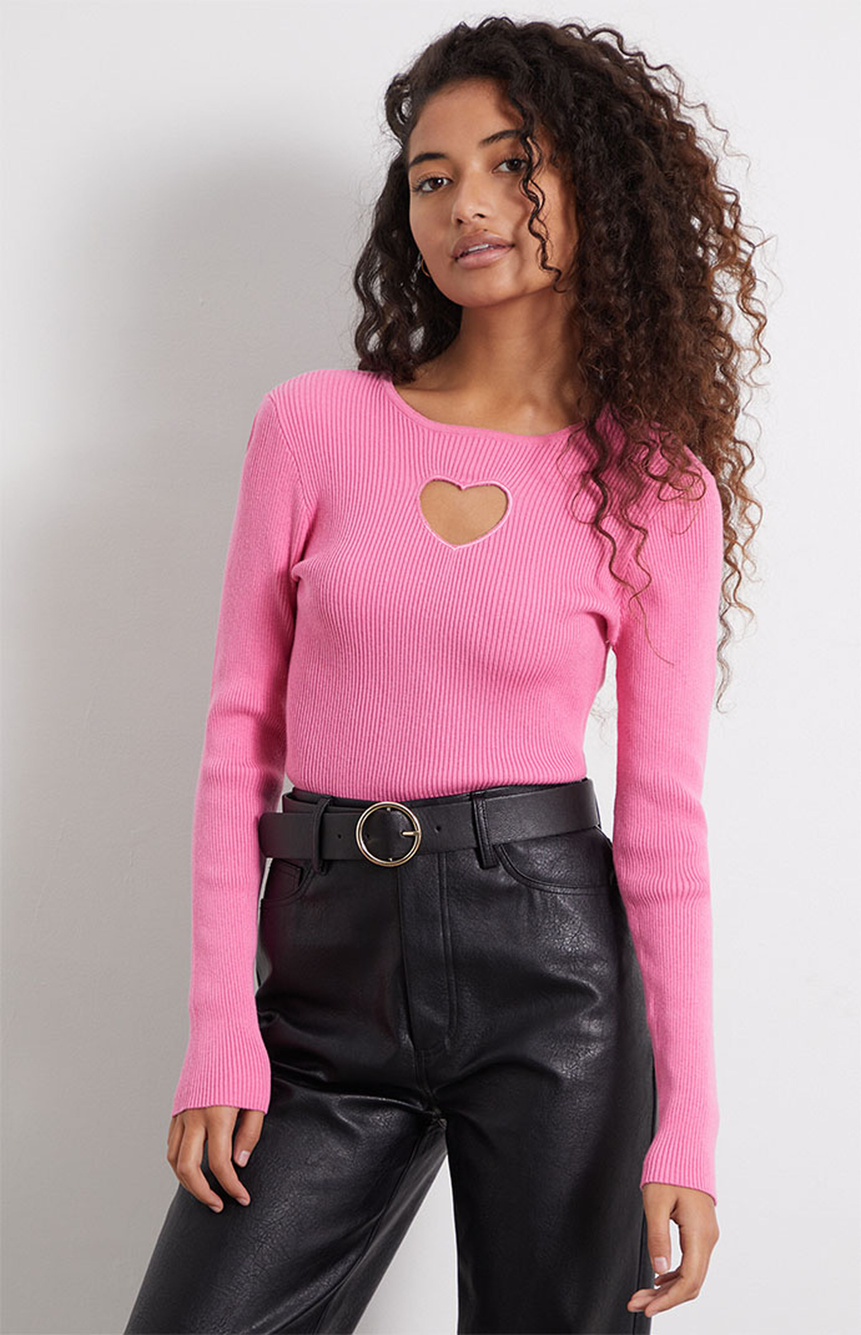 LA Hearts Be Mine Long Sleeve Sweater | PacSun