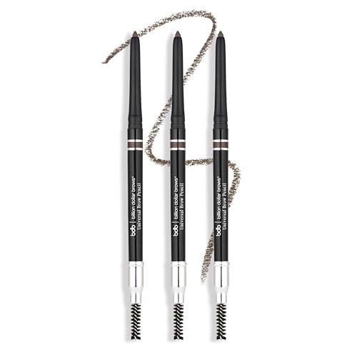 bdb Universal Eyebrow Pencil - Precision Tip & Spoolie, Waterproof, Define Shape & Fill Brows, 3-Pack | Amazon (US)