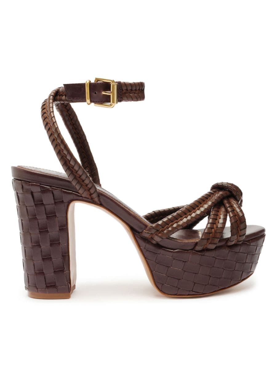 Kathleen 101MM Leather Platform Sandals | Saks Fifth Avenue