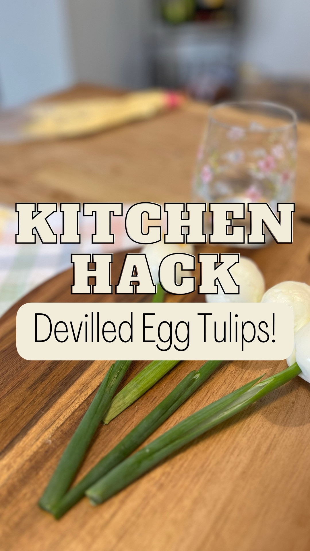 Here’s what you’ll need for this delicious and adorable egg dish! 
12 large eggs
Filling:
1/4 cup mayo
Salt to taste (1/4 tsp)
1/8 tsp black pepper
1/4 tsp smoked paprika
Stems:
• Whole green onion

Here's the fine print:
You're gonna destroy about half of the eggs in the process - either from peeling gone bad, or from them breaking apart when you're trying to take the yolks out.
Just accept that and use those for egg salad or something 🤣 

Thankfully the filling works well as a glue to hold some of the almost ripped pieces together so you can salvage some of the not-so-pretty ones 🤪

Would be a great appetizer for Easter! Tell me in the comments, would you try this one?

#easteregg #easterrecipes #devilledeggs #kitchenhacks #kitchentipsandtricks #momhacks #lifehacks #easyrecipes

#LTKcanada #LTKfamily #LTKspring