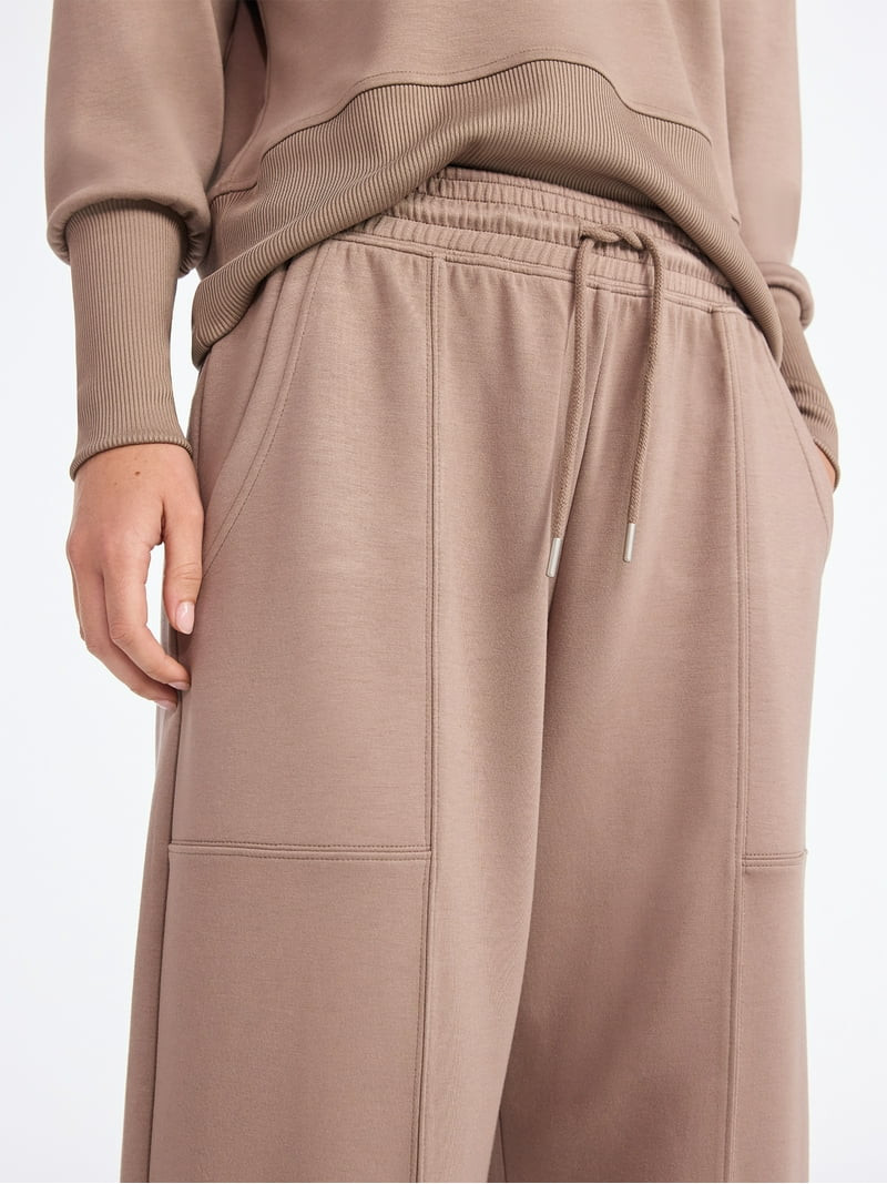 Scoop Women's and Women's Plus New Scubaknit Barrel Pants, Sizes XS-4X - Walmart.com | Walmart (US)