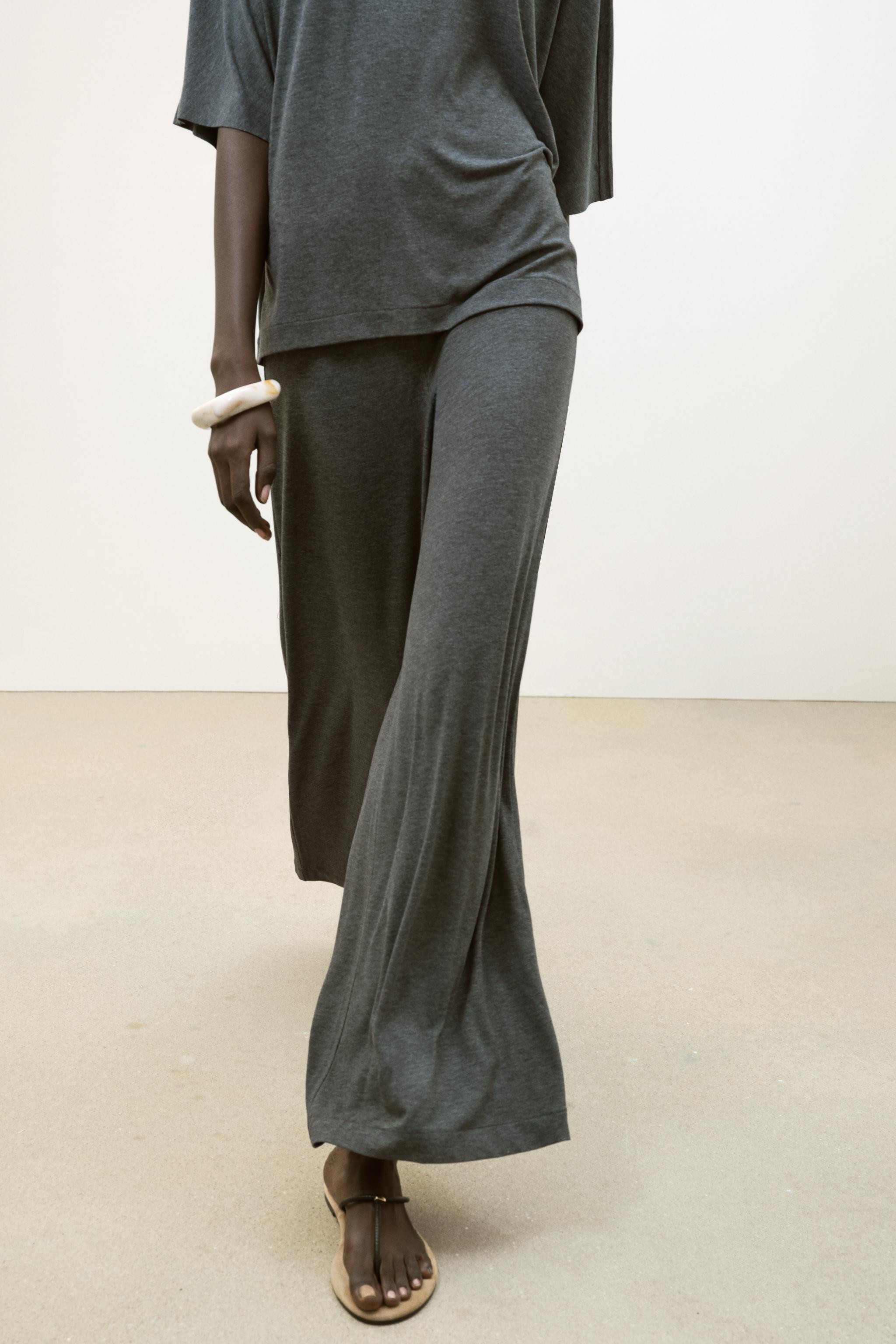 FLOWY PALAZZO PANTS | Zara US