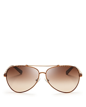 Tory Burch Signature Aviator Sunglasses | Bloomingdale's (US)