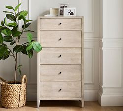 Rylee 5-Drawer Tall Dresser (27") | Pottery Barn (US)