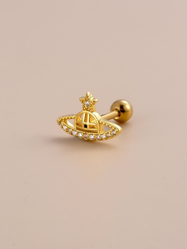 1pc Rhinestone Decor Planet Design Earring
       
              
              $1.90        
   ... | SHEIN