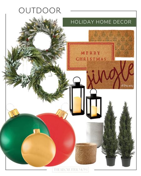 Outdoor Holiday Home Decor 

Christmas decor | inflatables | wreath | Christmas tree | door mat 

#LTKHoliday #LTKhome #LTKSeasonal