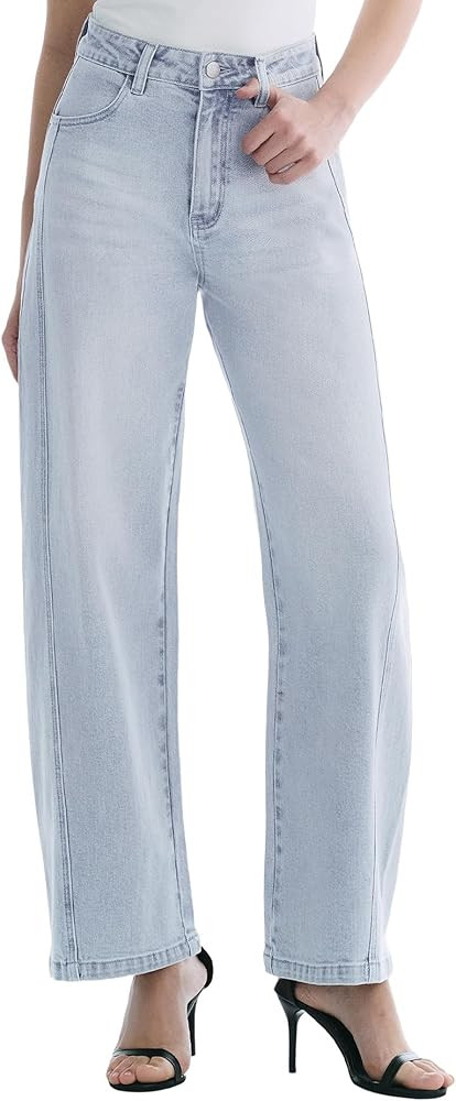 Barrel Jeans for Women Cropped Baggy High Waisted Jeans Strechy Y2K Casual Comfort Ankle Denim Pa... | Amazon (US)