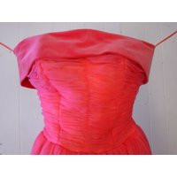 1950S Dresses, Vintage 1950S, Rose Pink, Princess Dress Prom Dress, Gown, Extra Small | Etsy (US)