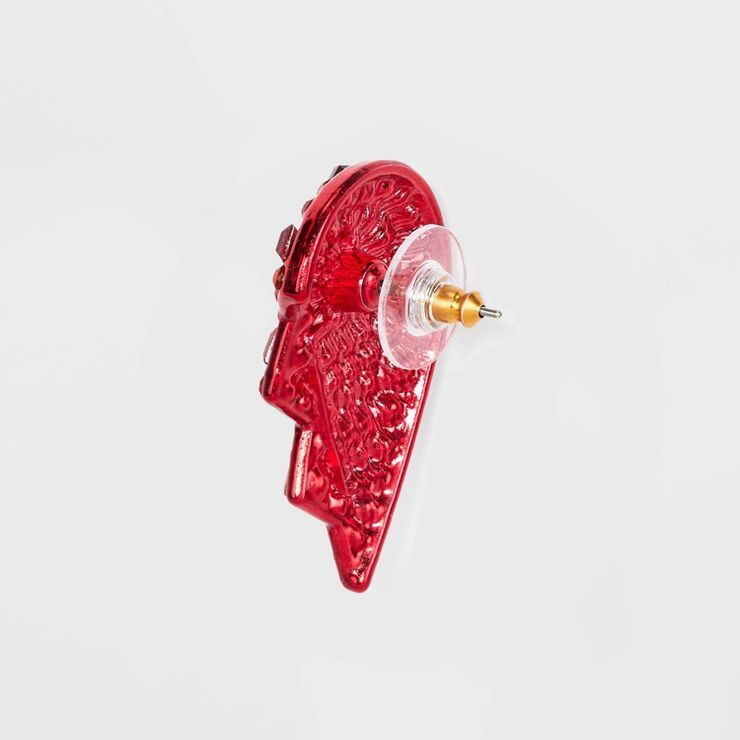 SUGARFIX by BaubleBar Broken Heart Rhinestone Encrusted Earrings - Red/Pink | Target