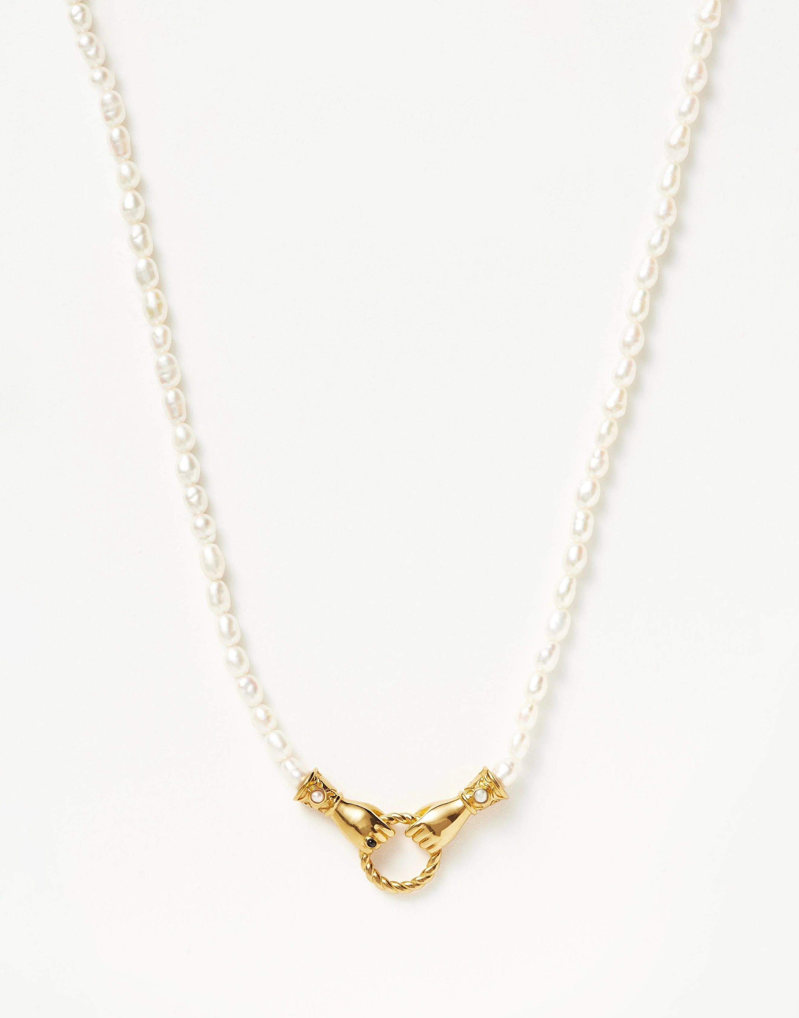 Harris Reed Short In Good Hands Pearl Necklace | Missoma US