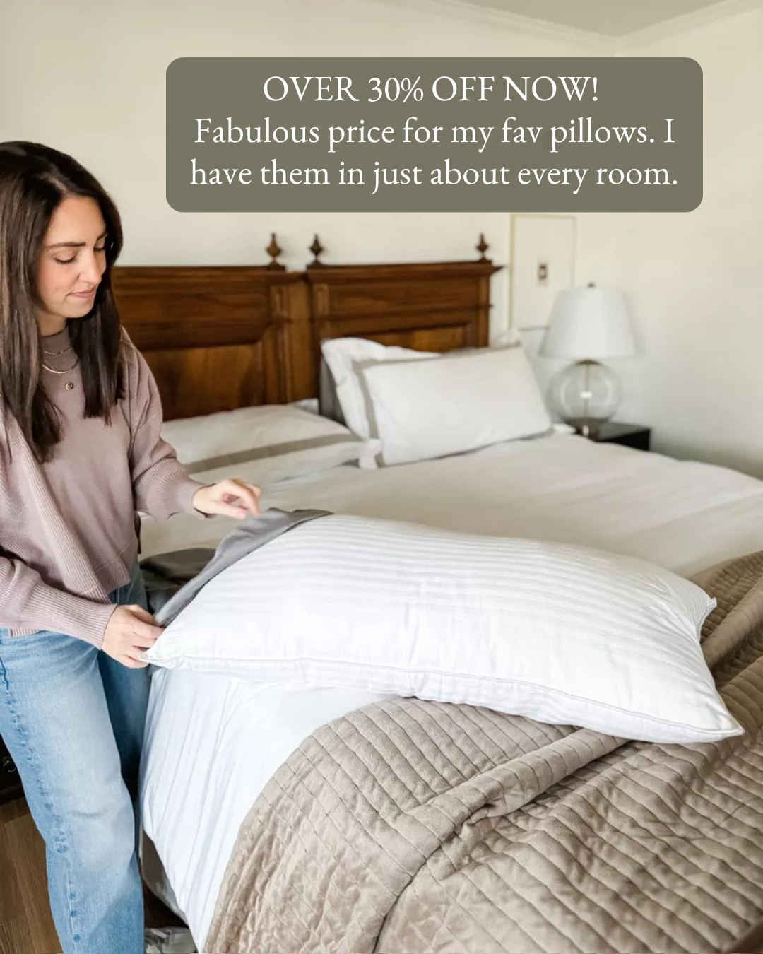 Over 30% off now for Amazon Big Deal Days! Fabulous price for my favorite pillows. I have them in just about every room. They are soft and fluffy but still supportive, and they hold their shape night after night.
#amazonbigdealdays #bigdealdays #primebigdealdays #amazondeals #bedpillows #hotelpillows #pillows #downalternative #bedding #bedroomdecor #guestroom #cozybedroom #sleepbetter #amazonhome #salealert #founditonamazon 

 #LTKSaleAlert