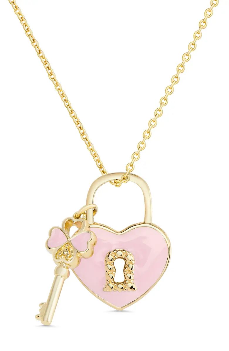 Lily Nily Heart Lock Pendant Necklace | Nordstrom | Nordstrom