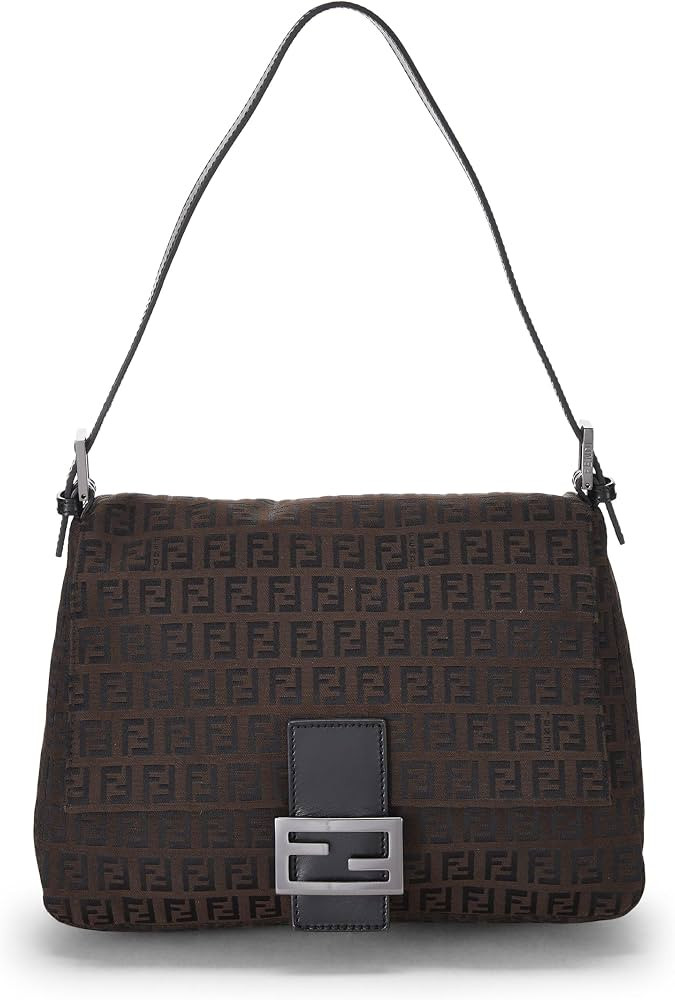 Amazon.com: Fendi, Pre-Loved Brown Zucchino Canvas Mama, Brown : Luxury Stores | Amazon (US)