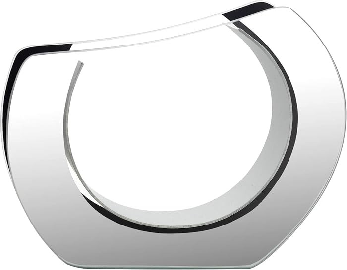 Royal Imports Flower Mirror Glass Vase -Round Angled, 9.25"x11.75" - Decorative Modern Floral Cen... | Amazon (US)