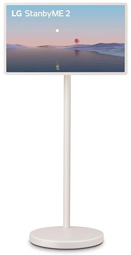 LG 27-Inch StanbyME 2 with Folio Cover, Portable Touch Screen, Dolby Vision, HDR10, Filmmaker Mode, Built-in Battery, Full Swivel Rotation (27LX6TYGA, 2025) | Amazon (US)