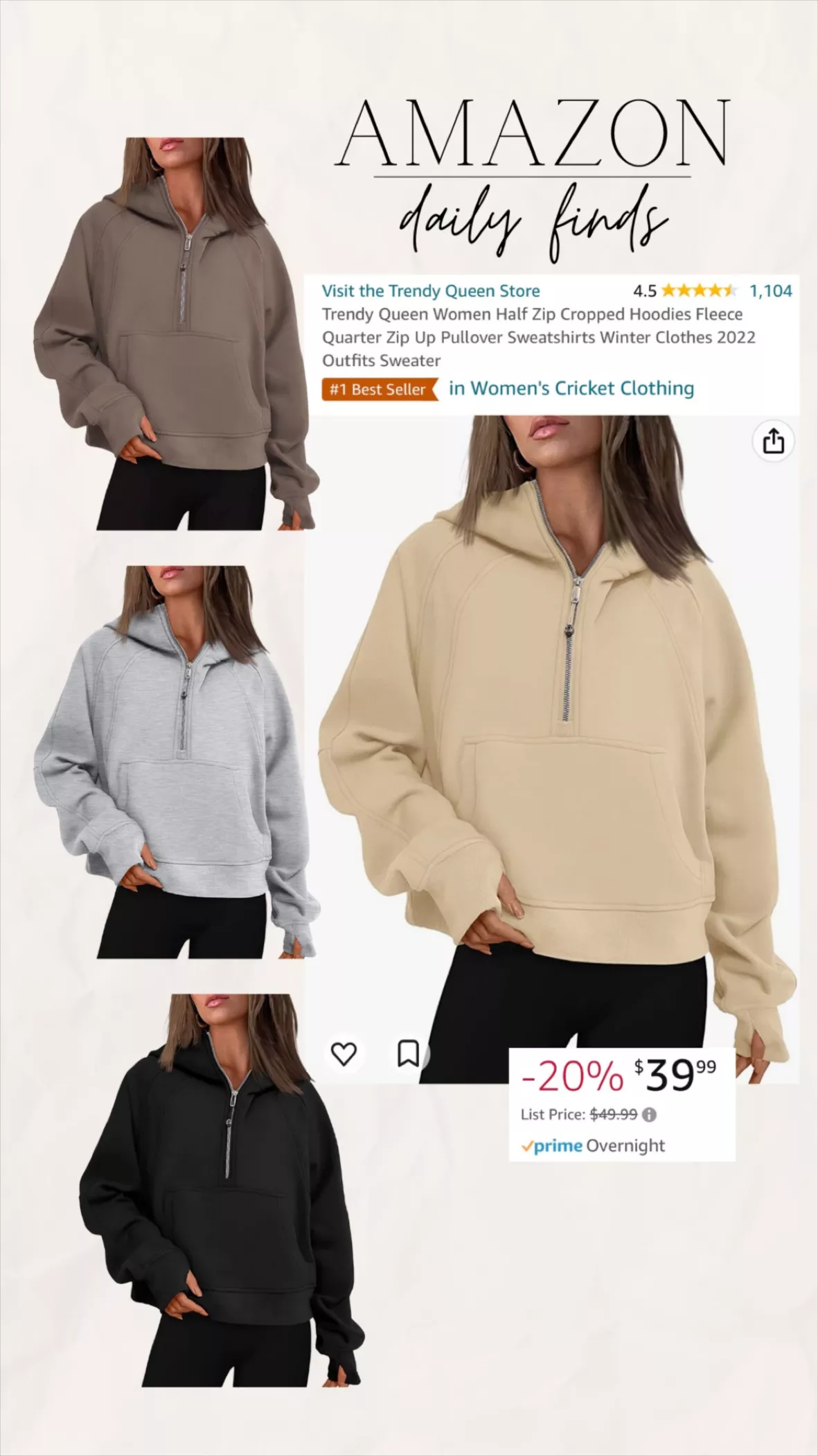 Half Zip Sweatshirts Cropped … curated on LTK