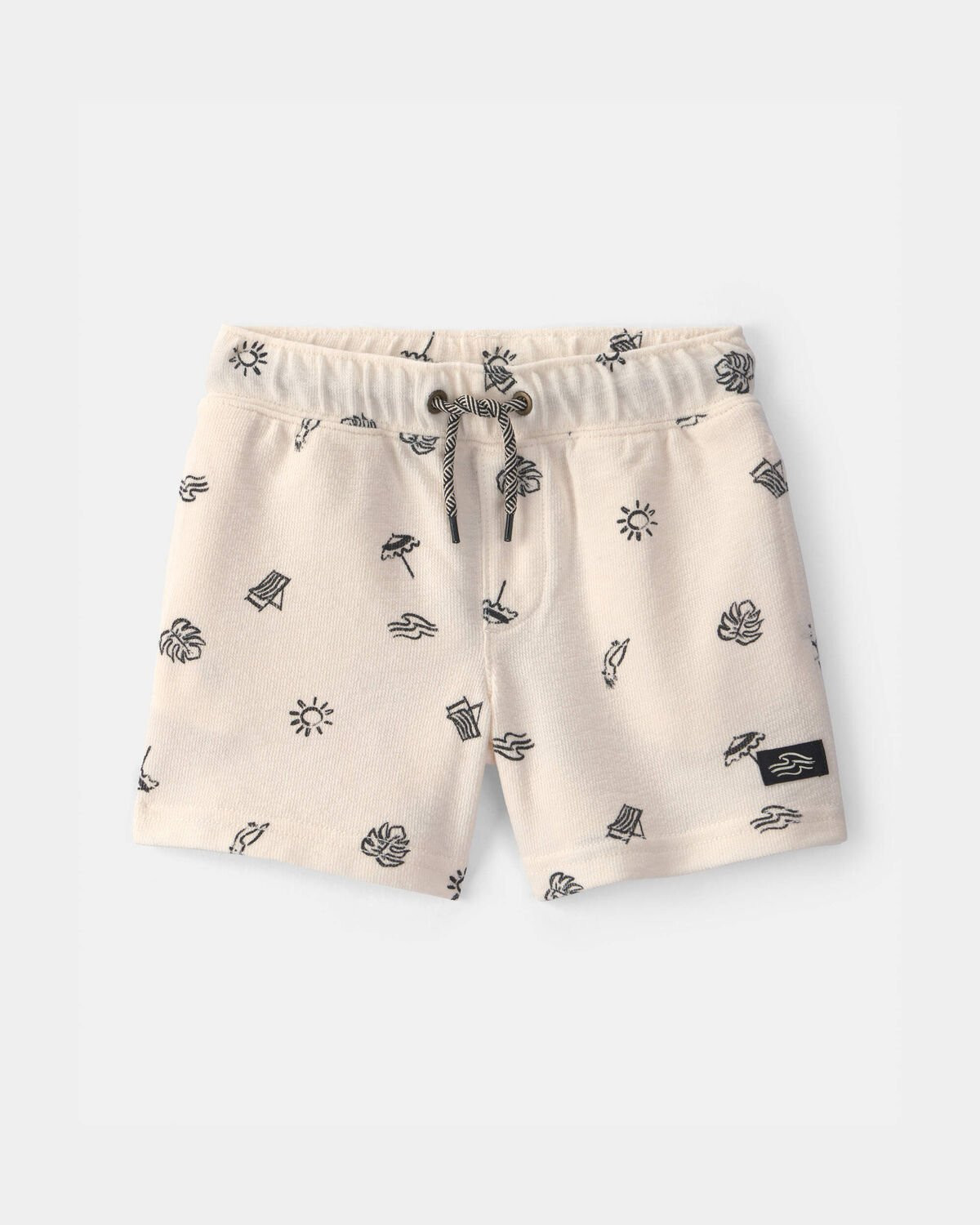 Toddler Boy Beach Shorts - Black/Ivory | Carter's | Carter's Inc