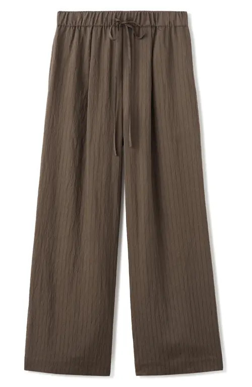 MANGO Pantalon Tatu Drawstring Pants in Brown at Nordstrom, Size Large | Nordstrom