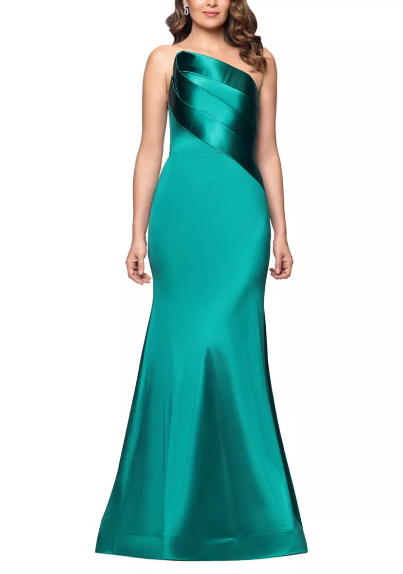 Women's Strapless Satin Gown | Belk
