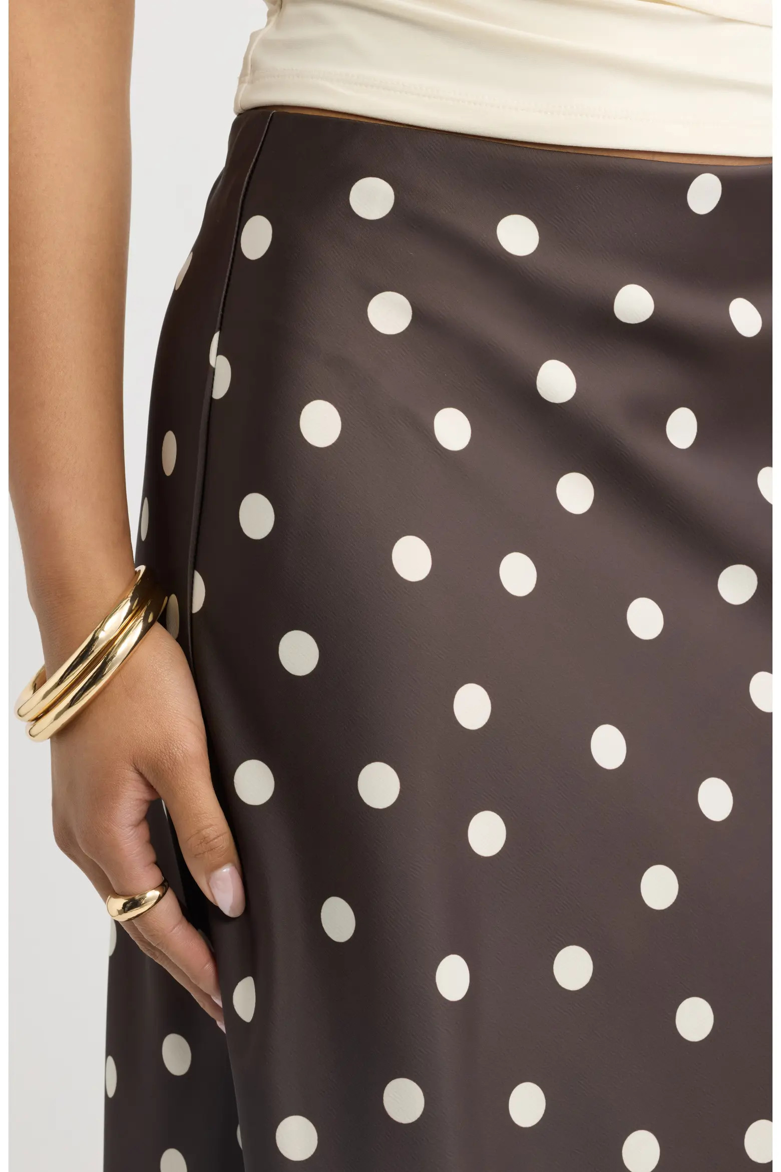 Open Edit Lace Trim Satin Midi Skirt (Women) | Nordstrom | Nordstrom