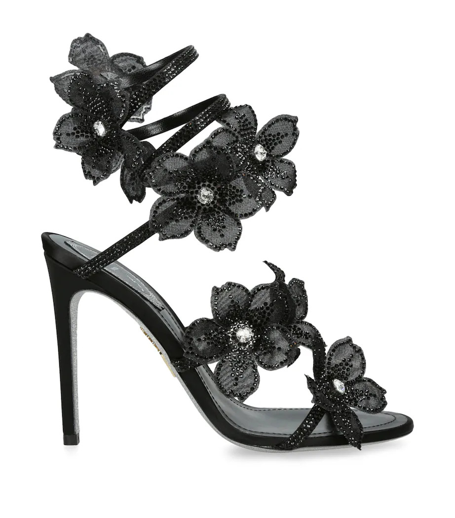 Satin Floral Cleo Sandals 105 | Harrods UK