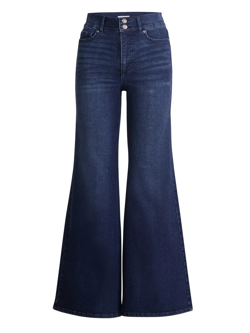 Sofia by Sofia Vergara Women's and Women's Plus Margot Wide Leg High Rise Jeans, 30.5" and 32.5" ... | Walmart (US)