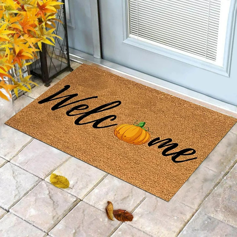 Fall Thanksgiving Decor Decorative Door Mat Farmhouse Happy Fall Yall Doormat Autumn Buffalo Plai... | Walmart (US)